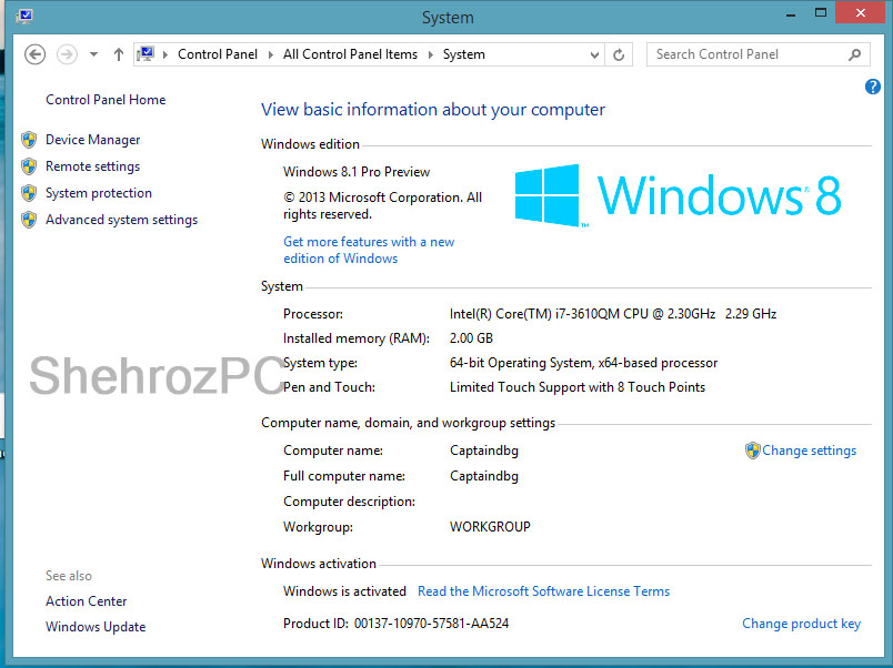 Windows 8.1 Product Key 