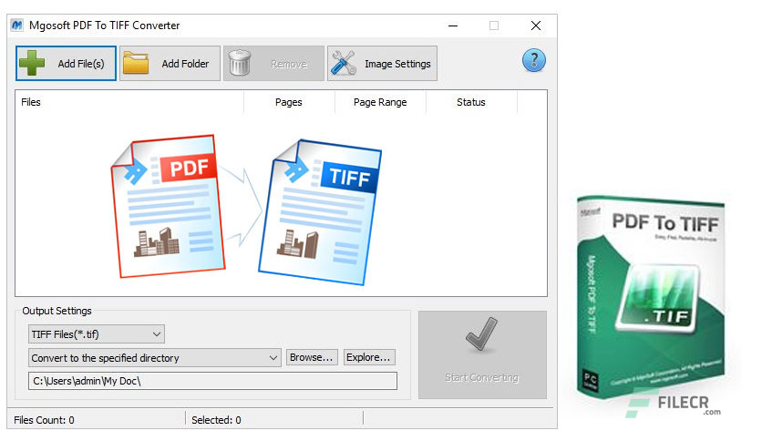 Mgosoft PDF To TIFF Converter Crack