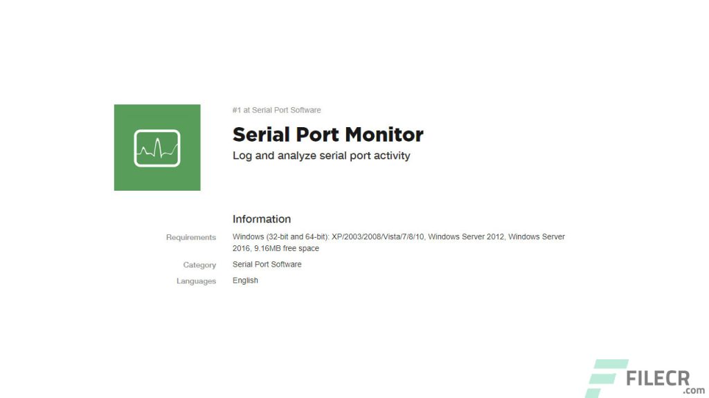 Eltima Serial Port Monitor Pro Crack