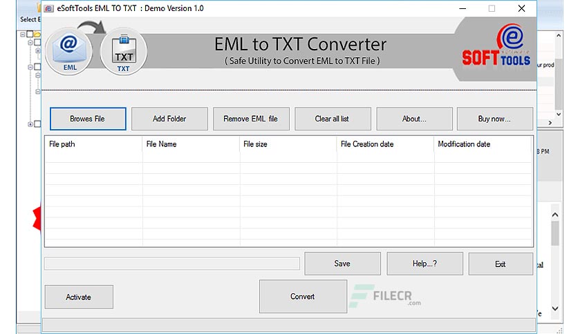 eSoftTools EML to TXT Converter Crack