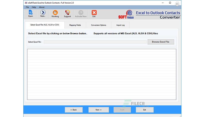 eSoftTools Excel to Outlook Contacts Converter Crack