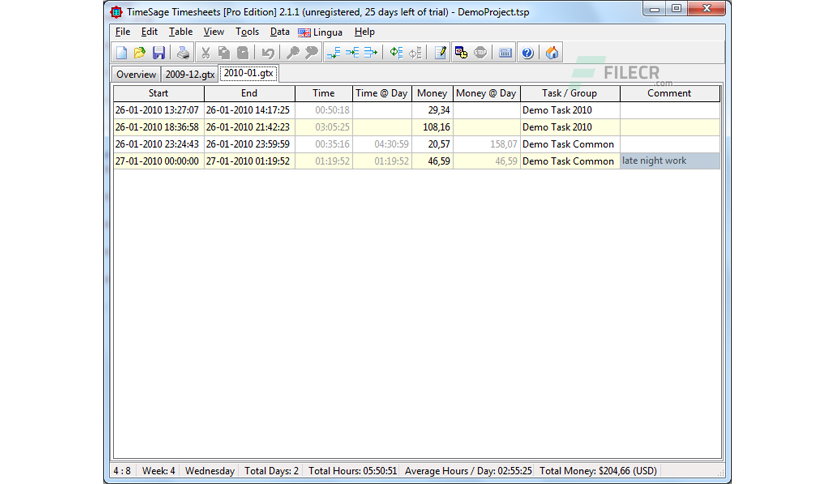 MicroSys TimeSage Timesheets Crack 