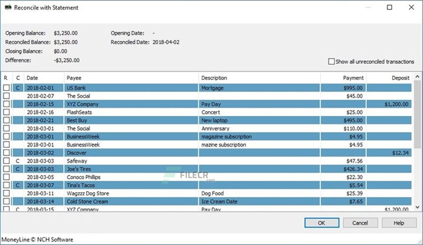 NCH MoneyLine Plus Crack