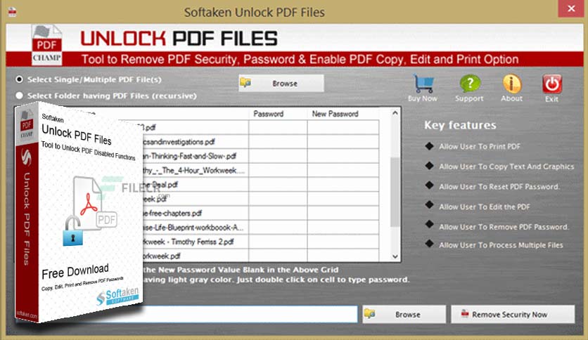 Softaken PDF Unlocker Crack
