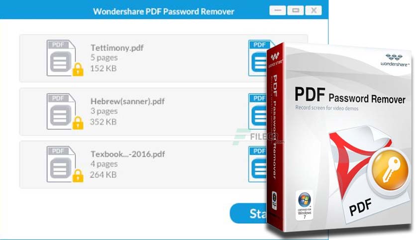Wondershare PDF Password Remover Crack