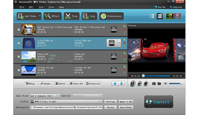 Aiseesoft MP4 Video Converter Crack