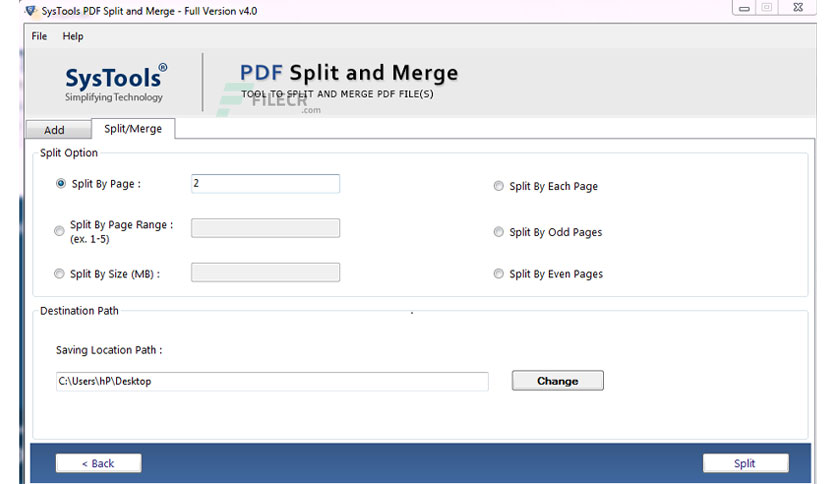 SysTools PDF Split & Merge Crack