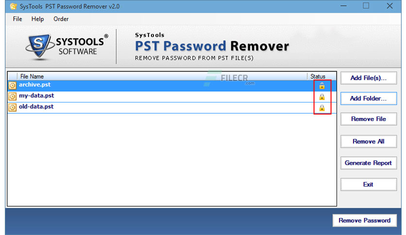 SysTools PST Password Remover Crack