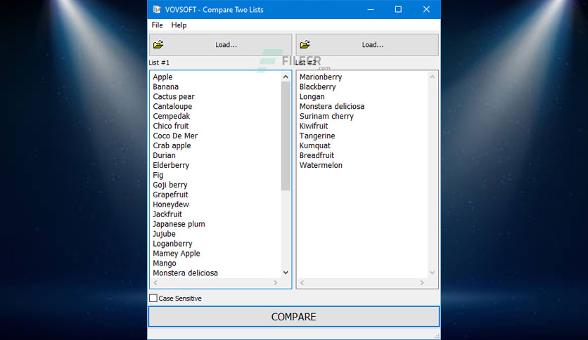 VovSoft Compare Two Lists Crack
