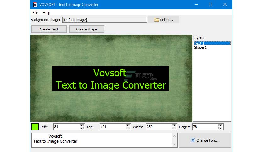 VovSoft Text to Image Converter Crack